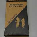 BriskMore Handlebar Bike Mirror, Scratch Resistant Glass Lens, Ajustable and Rotatable Safe Rearview Bicycle Mirror (D:Silver Lens for 1PAIR)