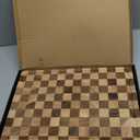 THETCHRY Cutting Boards for Kitchen, Checkered Cutting Board Upgraded, Acacia Wood Chopping Board with Juice Grooves & Handles, Large Butcher Block Serving Tray with Gift Box, 17"X12"X0.8"