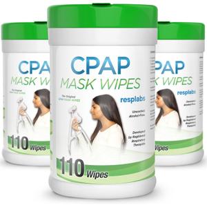 resplabs CPAP Mask Wipes, 3 Pack (330 Wipes) Unscented - Safe for All CPAP Masks, Nasal and Full Face - Daily Use Cleaning Wipes, 9 Month Supply