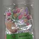 Barydat 6 Pcs Spring Wooden Table Decor Farmhouse Wood Signs Gnome Floral Truck Wooden Plaque for Party Hello Spring Table Centerpiece Decor for Home Kitchen(Flower)