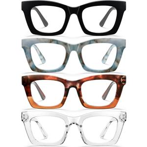 CCVOO 2.75 Oprah Style Reading Glasses for Women, Stylish Eyeglasses, Blue Light Readers for Women, Cheaters