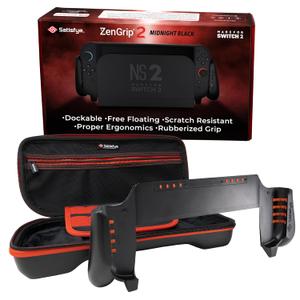 Satisfye  ZenGrip 2 Slim Bundle, Accessories Compatible with Nintendo Switch 2 - The Bundle includes: ZenGrip 2, Slim Case (Fits Switch 2 only) (black)