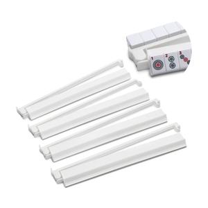 Mahjong Racks with Pushers, 4-Piece Set Convenient Rotating, Multi-Color Mahjong Accessories for Game Nights - White