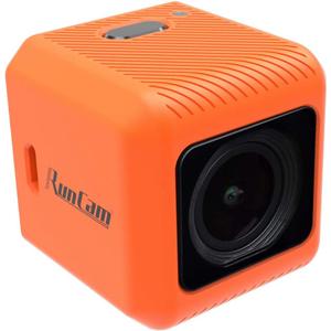 RunCam 5 4K FPV Camera 1080P HD Micro Action Camera EIS Supported 145 Degree FOV for FPV Racing Drone and Sport Video Recording, Orange