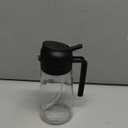 Olive Oil Sprayer for Cooking, 470ml 2 In 1 Glass Oil Dispenser/Pour Bottle, Kitchen Accessories, Kitchen Gadgets for Air Fryer, Salad, BBQ (Black)