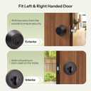 Moquin Oil Rubbed Bronze Deadbolt Lock for Exterior Door, Single Cylinder Deadbolt with Key, One-Sided Deadbolt Lock