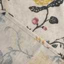 Watercolor Colorful Flowers Linen Kitchen Valance, Light Filtering Rod Pocket Small Window Curtains Valance for Kitchen Cafe Living Room Bathroom 54" x 18" Blush, Orange, Yellow