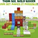 Magnetic Building Blocks 104PCS, STEM Magnet Blocks for Ages 4-8, Montessori Learning Toys for Kids, Sensory Magnetic Cubes for Boys & Girls, Educational Building Set for Birthday