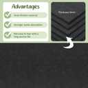 6 Pcs 12-Cell Replacement Capillary Mats, Self Watering Seed Starting Tray Watering Mat for Indoor Greenhouse Gardening (18.5 x 3.54 Inches)