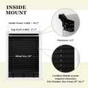 MR.DANCE 2 Inch Cordless Faux Wood Mini Blinds for Narrow Indoor Windows