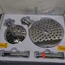 MakeFit Dual Filtered Rain Shower Head Combo, Handheld Shower Head with Adjustable Bar - Rainfall Shower Head And Showerhead with Filter for Hard Water - Removes Chlorine (8 Inch Filtered, Chrome)