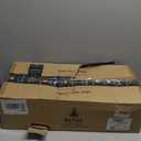 Refice 4-Light Bathroom Vanity Lights, Bathroom Light Fixtures with Clear Glass Shades, Vintage Oil Rubbed Bronze Wall Sconces Over Mirror for Living Room, Farmhouse, Hallway