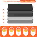 Disc Brake Pad Set Blue Semi-Metallic With Hardware HZ768 Compatible With Select Volkswagen Beetle, Golf, Golf City, Jetta, Jetta City; FRONT