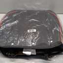 CAR PASS Air Mesh Leather Car Seat Covers Front Seats, Breathable Two Front Seat Covers for Cars, Comfortable Universal Fit for SUV Truck Sedan Automotive, Anti-Slip Airbag Compatible,Black and Red