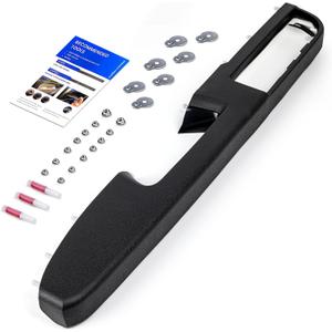 80994 Front Left Driver Side Armrest Repair Kit Fit for Chevy Silverado Suburban Tahoe Avalanche For GMC Sierra Yukon 2010-2014 Door Panel with Release Handle Above Armrest 27In - Black - GM# 84127280