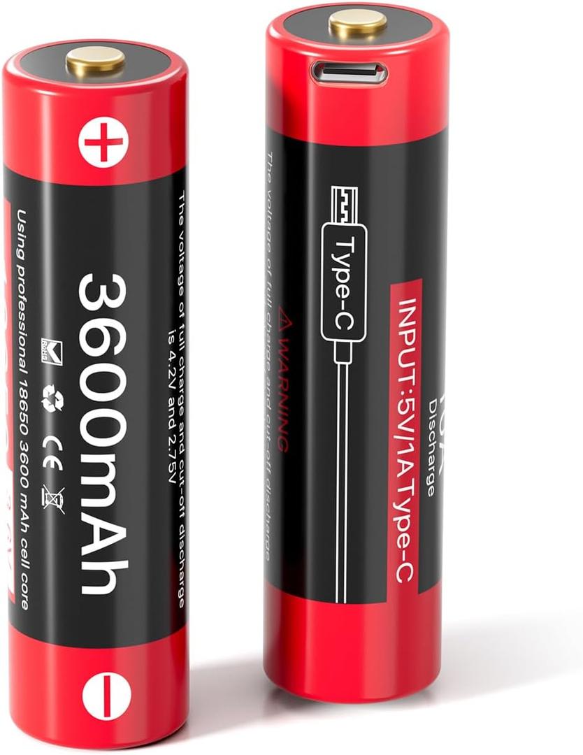 Rechargeable Battery 3.7V 3600mAh for Streamlight X Series Flashlights 2-Pack