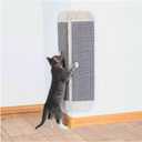 Trixie Scratching Board for Corner Vertical Sisal Rope Pad for Indoor Cats Easy-Install Corner Scratch Pad Gray, 1 x 12.6 x 23.6 in