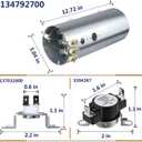 Monkemon 134792700 Dryer Heating Element, 137032600 Thermal Limiter and 3204267 Thermostat Compatible with Electrolux Frigidaire Dryers, Replacement PS2349309 AP4368653 AP4368739 PS2349395 and AP21314