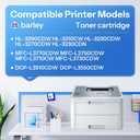 TN223BK TN223 Black Toner Cartridge Compatible TN223BK TN-223BK Replacement for Brother TN223 MFC-L3710CW MFC-L3770CDW MFC-L3750CDW Printer (2-Pack).