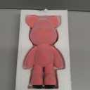 Bear Sculpture, Resin Animal Statue Home Decor, Art Figurine Home Ornament Decoration for Office, Living Room, Bedroom, Book Shelf, TV Cabinet, Desktop (Pink)