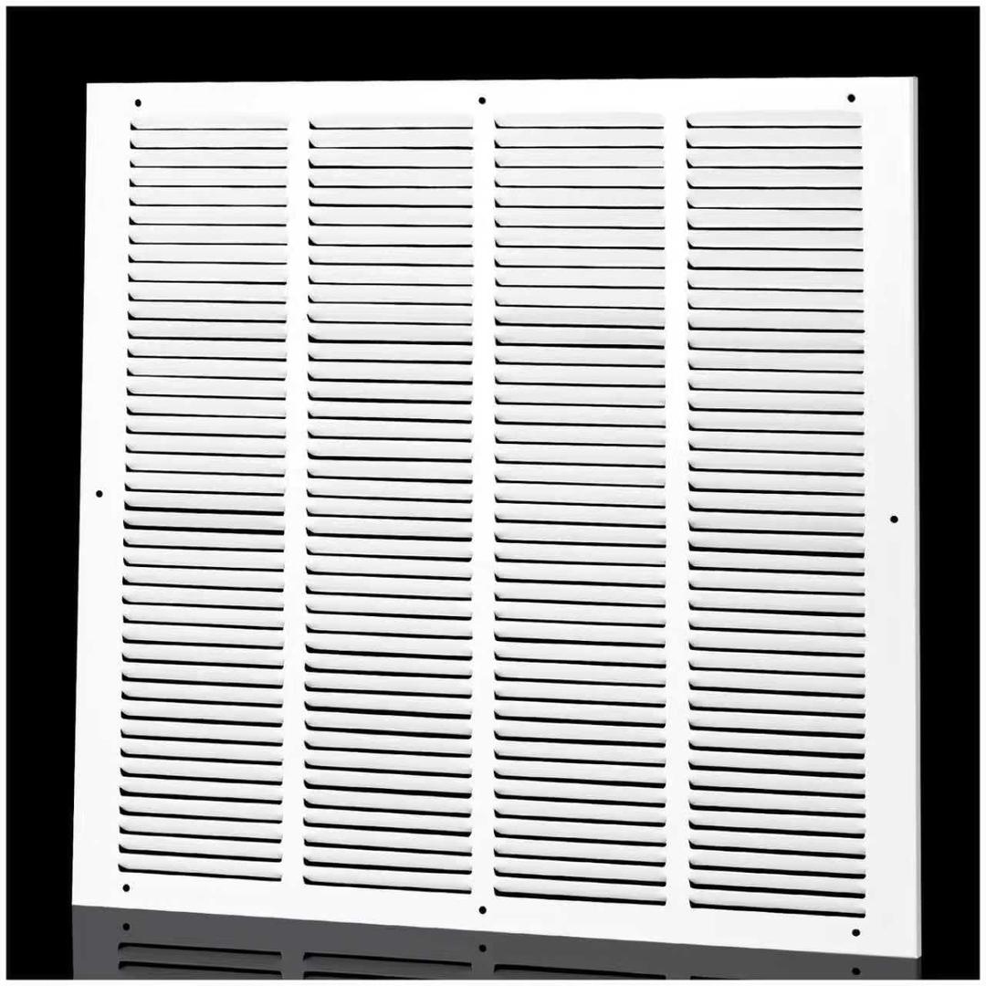 Return Air Grille for 20"x20" inch Duct Opening,Air Return Vent Cover for Wall or Ceiling,AC Wall Vent Cover Grill HVAC Cold Air Intake Grille Without Filter Housing,Outer Dimension:21.75"WX21.75"H