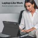 Keyboard Case for Lenovo Idea Tab Pro 12.7'' 2025, Protector Cover Case for Idea Tab Pro 12.7inch Keypad with Pen Holder for Lenovo 2025 Tablet Wireless Keyboard Folio, Adjustable View Angles, Black