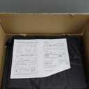 Extra Long Collapsible Wagon Cart, 480LBS Heavy Duty Utility Wagons with All-Terrain Wheels, Foldable Grocery Carts for Gardening, Shopping, Beach, Camping, Black (Ebony)