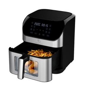 Kitchen Elite 8 QT Digital Air Fryer, Stainless Steel With Window