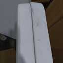 HAISIWLKJ Folding Table 8 FT Camping Table Portable Heavy Duty Plastic Rectangular Outdoor Dining Table Steel Legs Fold-in-Half with Carrying Handle for Indoor,Picnic,Party,Wedding,Events(White)