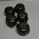 5-Pack Stove Knob Covers for Child Safety - Universal Size Gas Stove Knob Covers with Adhesive, Heat-Resistant Baby Proof Stove Knob Covers, Dual-Key Oven Knob Covers for Child Safety and Pet (Black)
