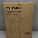 Max TV Tray Table, Allpop Adjustable Large TV Tray for Eating, Folding Dinner Laptop Table on Couch & Bed with 6 Heights & 3 Tilt Angles, Black