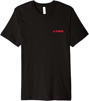 6.15 BTC Bitcoin Meme Red T-Shirt, Size XL