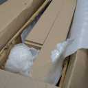 Weysat 1 Set 145.67 x 96.06 Inch Mdf Board and Batten Wall Panel Kit Premade Wainscoting Panels Decorative Wall Molding Trim Slats Paintable Accent Kit for DIY Home Bedroom Living Room Decor