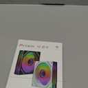 ICOLER Prism 4 EX 120mm ARGB Reverse case Fan, Infinity Mirror RGB Light Effect 5V 3PIN Motherboard Light Sync 800~1850RPM PWM PC Fan Suitable for Computer Case and CPU Cooler（Black）