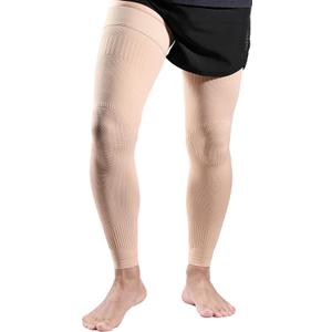 MGANG Full Leg Compression Sleeves for Swelling & Muscle Fatigue | Medical Grade, Non-Slip Silicone Band, Arthritis, Knee Pain Relief, Travel, Sports, Workout, Pregnancy, Post-Surgery