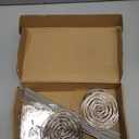 Therwen 20 Pcs Metal Table Numbers 1-20 Table Numbers for Wedding Reception 12 Inch Stainless Steel Party Desk Figure with Sturdy Holder Base for Banquet Wedding Party Event Catering(Silver)