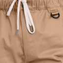 WORK IDEA Men's Cargo Shorts Cotton Drawstring Stretch Short Relaxed Fit (Brown, XXL)