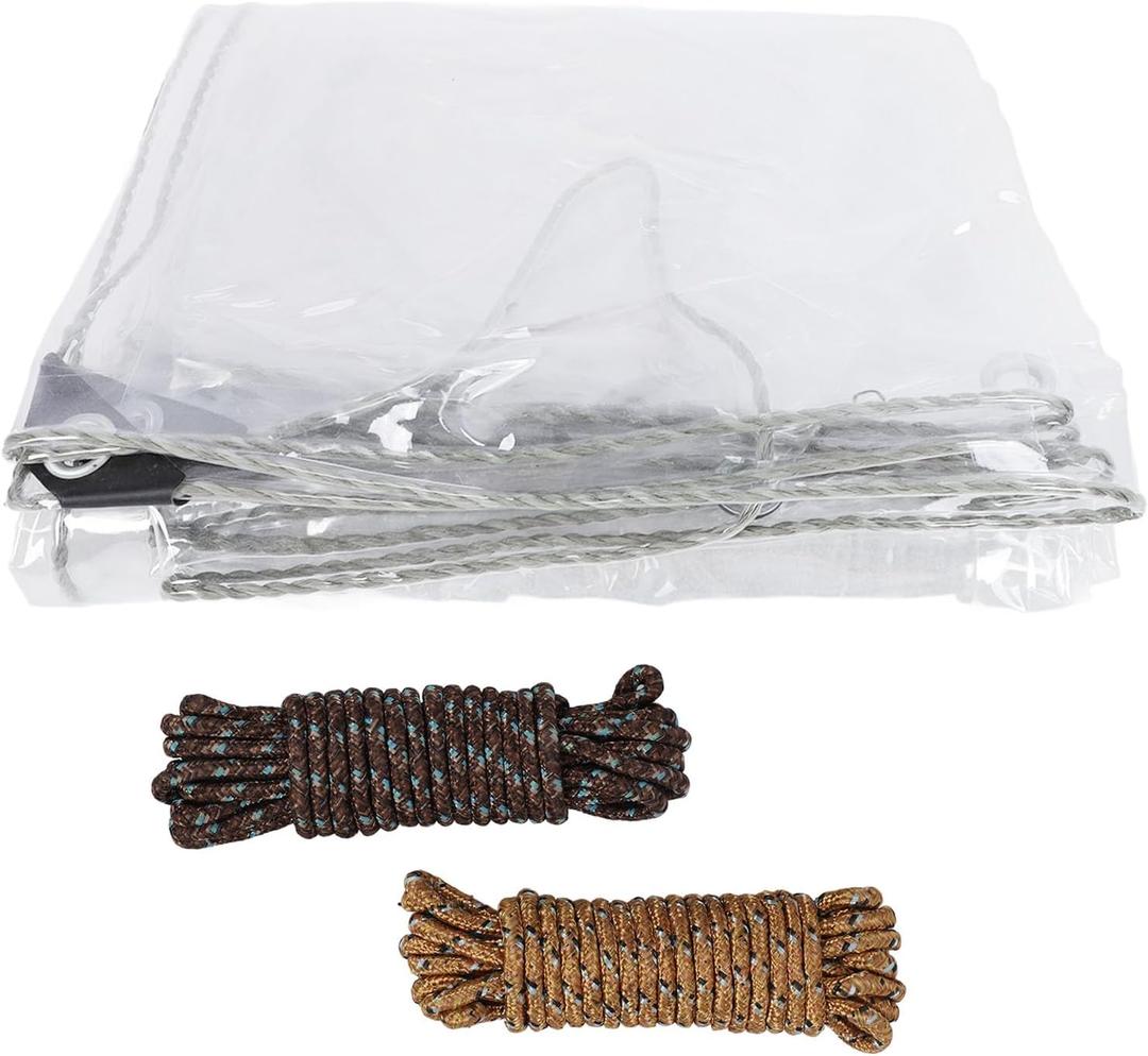 PVC Tarp Transparent Tarpaulin 3x5m Garden Rainproof Clear Plant Cover Cloth for Outdoor