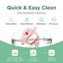 2 x Teething Toy for Infants & Babies, Teethers for Babies 3-6 Months, Baby Teethers 0-6 Months, Teething Toys 6-12 Months, TotCo Never-Drop Baby Teething Toy, Pink