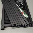 Ardier 100L Large Kids Toy Box with Wheels, Toy Chest Storage Organizer for Toddlers, Boys, Girls, Toy Storage Bin for Stuffed Animals, PlayRoom, Bedroom, Nursery, Living Room, Black