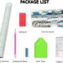 Halloween Skull Pumpkin Diamond Art Kits for Adult, Horror Bat Spider Web Diamond Painting Kits for Beginner, DIY Full Drill Rhinestone Diamond Dots Gem Painting Art Craft Home Decor 12 x16 Inch