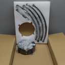 LEDIARY Ceiling Fans with Lights and Remote, 24'' Low Profile Ceiling Fan with Light, 3000-6000K Dimmable Fandelier LED Fan Light, 6 Wind Speeds, Black Modern Flush Mount Ceiling Fan for Bedroom