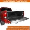 Hooke Road Tacoma Tailgate Panel Flat Cover Protector for 2005-2023 Toyota Tacoma 2nd 3rd Gen, Tail Gate Pad Camping Table, Food-Safe Plastic Cutting Board