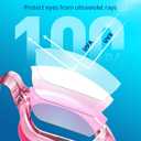 Aegend Swim Goggles, Swimming Goggles No Leaking Full Protection Adult Men Women Youth (Pink)