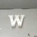 Restaurantware Illumify 8.7 x 1.2 x 8.7 Inch Light Up Letter 1 Durable Marquee LED Light - Letter W Touchproof White Plastic Party Light Keyhole Slot For Parties Weddings Or Special Events