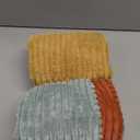 MIULEE Teal-Orange Decorative Throw Pillow Covers 16x16 Inch Set of 4 Boho Corduroy Striped Cushion Cases Modern Farmhouse Patchwork Pillow Cases for Couch Sofa Bedroom Home Decor