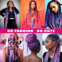 Pre-Stretched Braiding Hair, Ready to Use Synthetic Extensions for Easy Box Braids & Protective Styles, Tangle-Free Soft Texture, 3 Pack (95g/Bundle) 30 Inch - Ombre Purple & Pink Color (Also in More)
