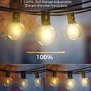 XMCOSY+ Smart Outdoor String Lights, 150Ft G40 Globe Patio Lights with 75 LED Bulbs, WiFi & APP Control, Work with Alexa, Extendable Waterproof Dimmable LED String Lights for Outside, Porch, Cafe