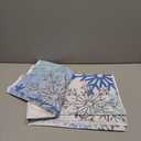 8x6ft Winter Wonderland Backdrop for Boy Rustic Wood Blue Snowflakes Photography Background Baby Boy Birthday Baby Shower Party Decorations Winter Photo Banner Props