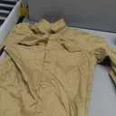 ERFMFKL Mens Solid Breathable Dress Shirts Long Sleeve Slim Fit Casual Business Button Down Formal Shirt, M